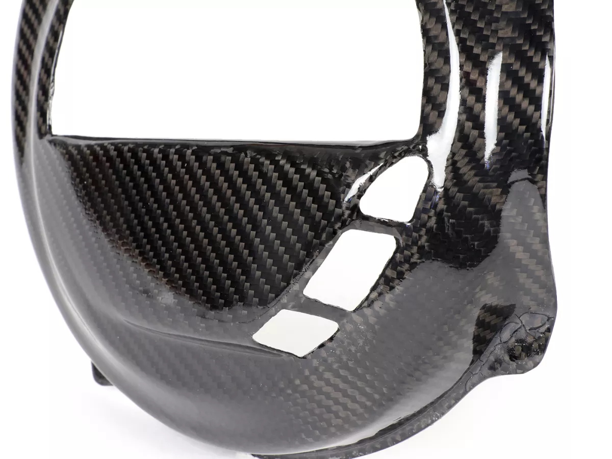 Flywheel cover -TOMAS COMPOSITI, real carbon Race- Vespa PX80, PX125, PX150, PX200 - models only kickstarter