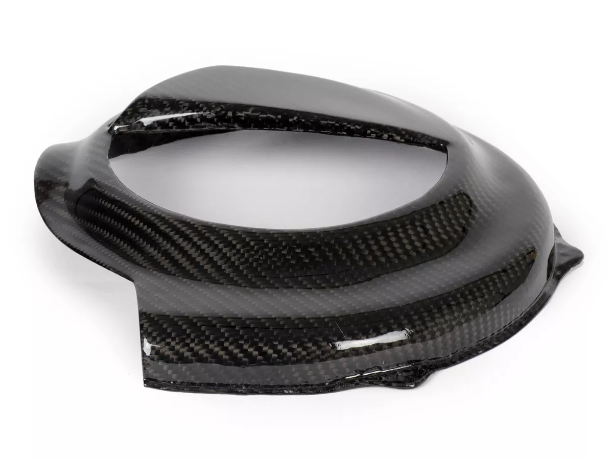 Flywheel cover -TOMAS COMPOSITI, real carbon Race- Vespa PX80, PX125, PX150, PX200 - models only kickstarter