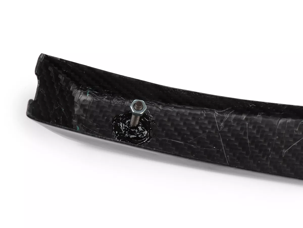 Mudguard nipple -TOMAS COMPOSITI, real carbon- Vespa PX (wide type like PX Lusso/T5, fits all PX models)