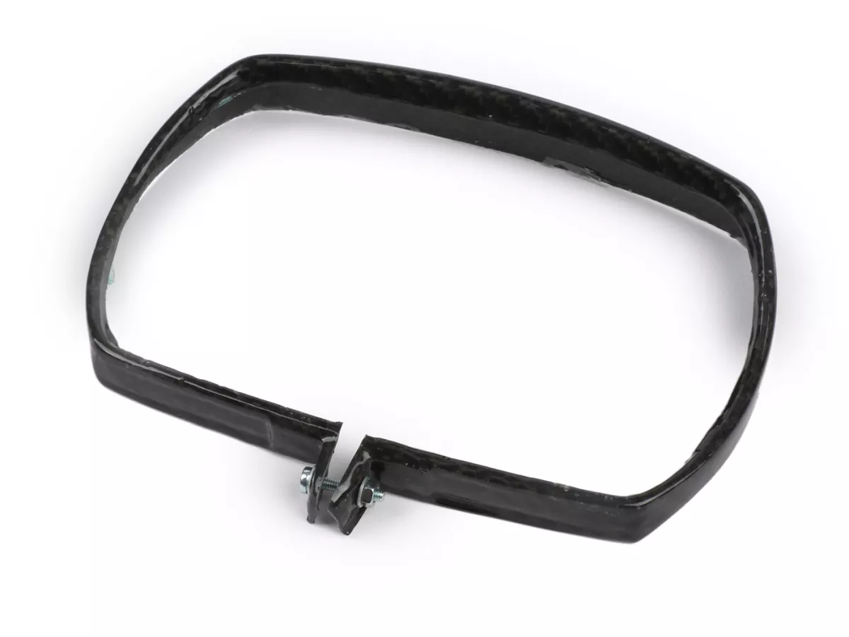 Anillo embellecedor de faro -TOMAS COMPOSITI, fibra de carbono auténtica, rectangular- Vespa V50 Special