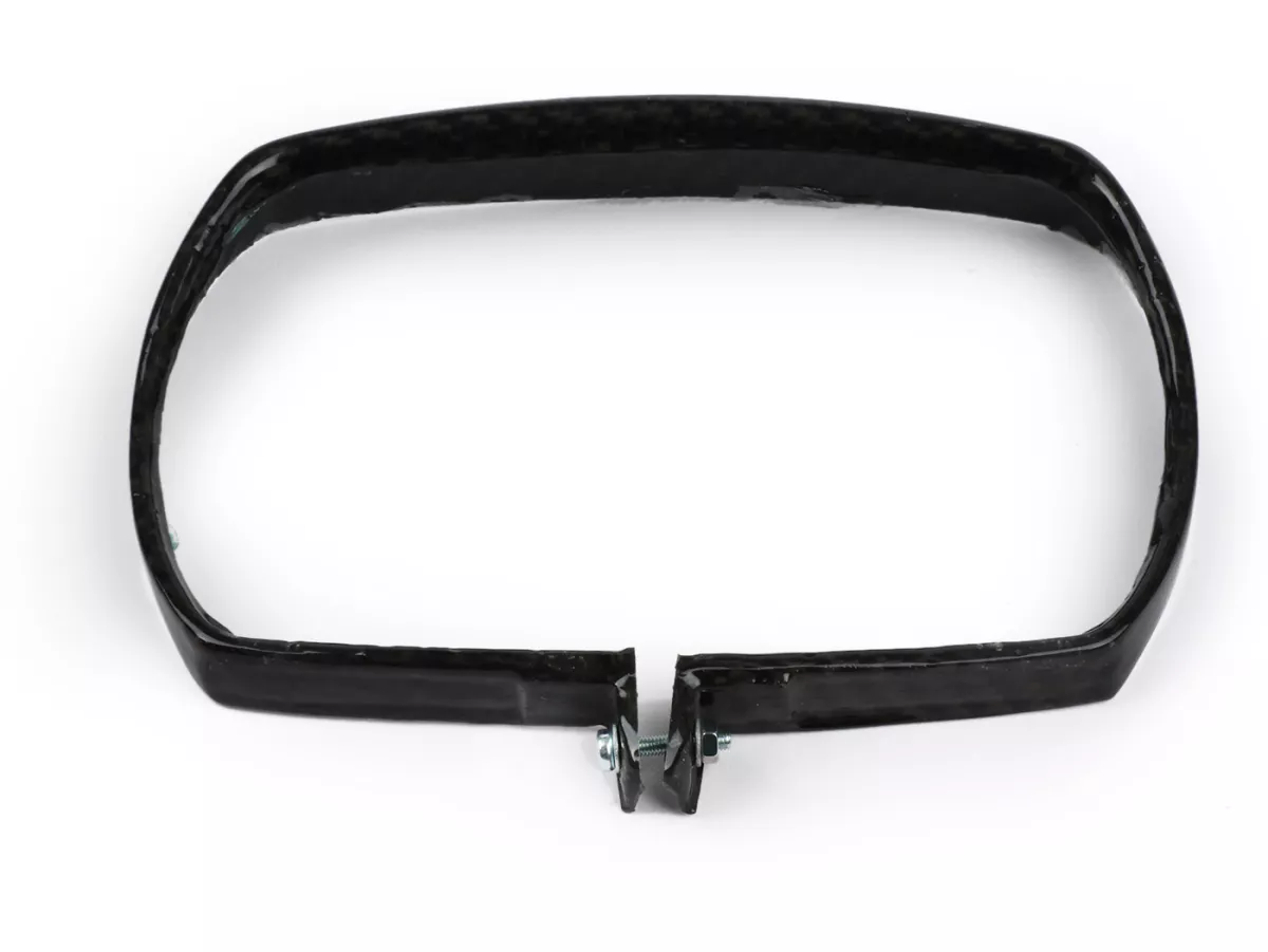 Anillo embellecedor de faro -TOMAS COMPOSITI, fibra de carbono auténtica, rectangular- Vespa V50 Special