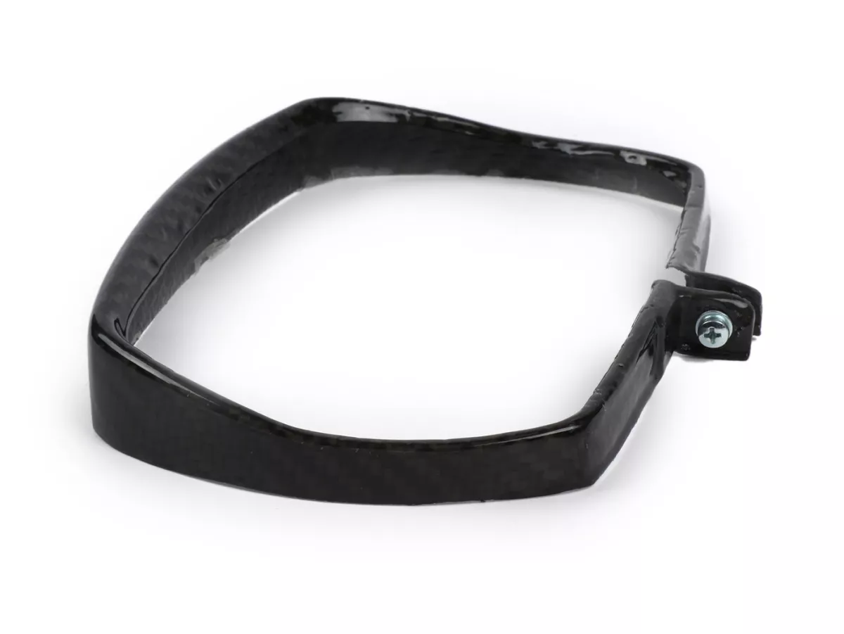 Anillo embellecedor de faro -TOMAS COMPOSITI, fibra de carbono auténtica, rectangular- Vespa V50 Special