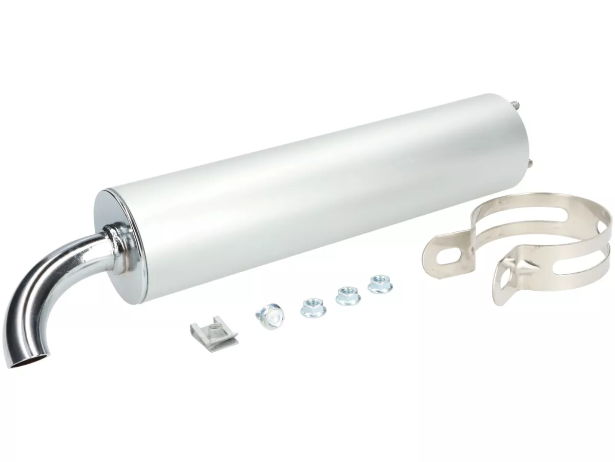 Endschalldämpfer -TECNIGAS 3-Loch- Next, TEK - Silbern
