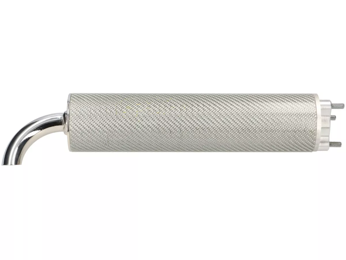 Silenziatore posteriore -TECNIGAS 3 fori Next R, RS- Argento carbonio