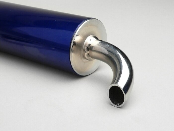 Silenziatore posteriore -TECNIGAS 3 fori- Next, TEK - Blu