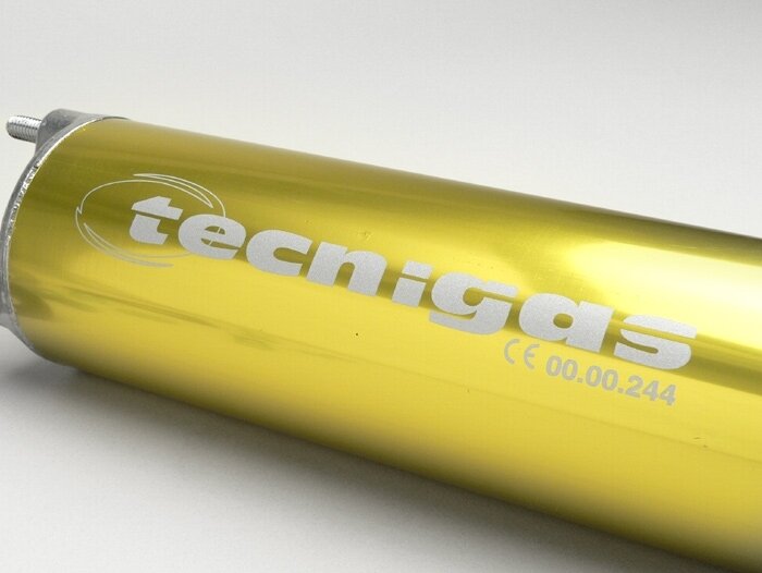 Silenziatore posteriore -TECNIGAS 3 fori Next R, RS- Giallo