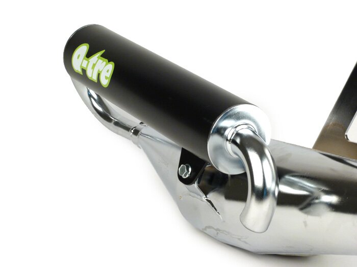 Uitlaat -TECNIGAS Q-TRE Chroom- Piaggio 50 ccm 2-takt