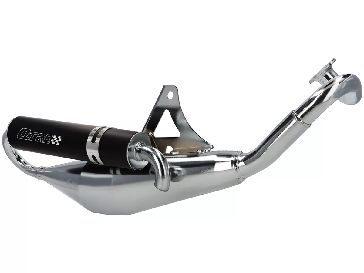 Escape -TECNIGAS Q-TRE Cromo- Peugeot 50 ccm (horizontal)