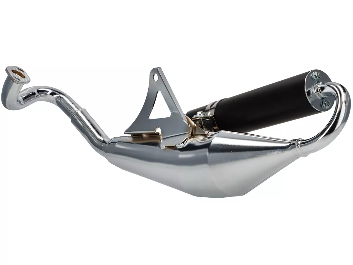 Escape -TECNIGAS Q-TRE Cromo- Peugeot 50 ccm (horizontal)