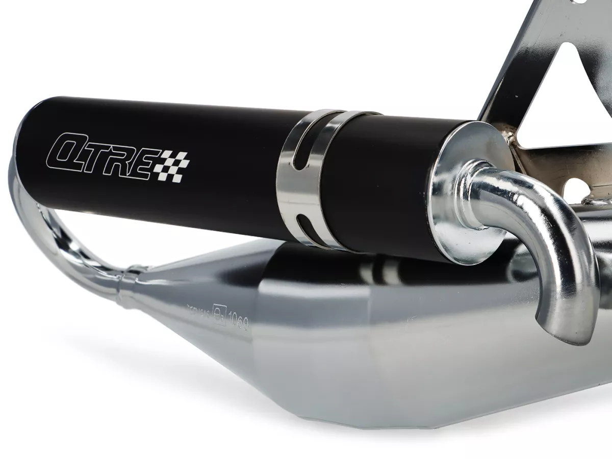 Escape -TECNIGAS Q-TRE Cromo- Peugeot 50 ccm (horizontal)