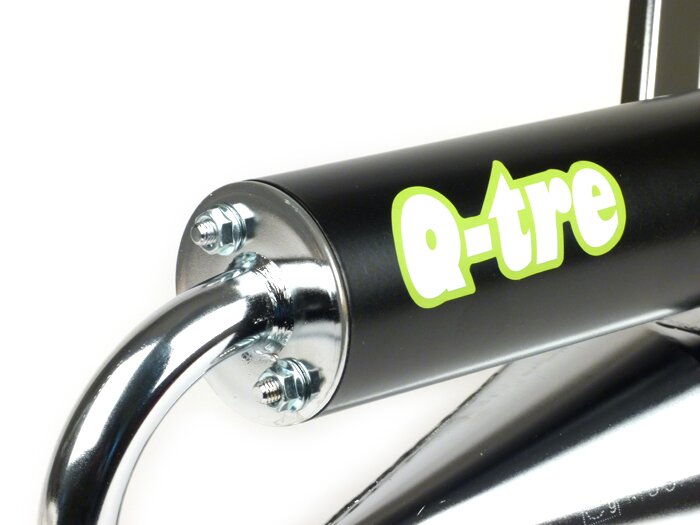 Knalpot -TECNIGAS Q-TRE Chrome- Minarelli 50 cm (horizontal)