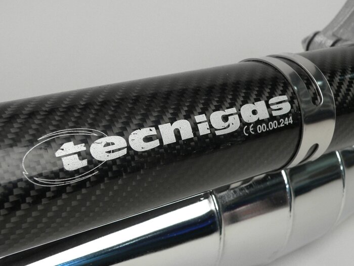 Exhaust -TECNIGAS RS chrome- Kymco  / SYM 50 ( horizontal )