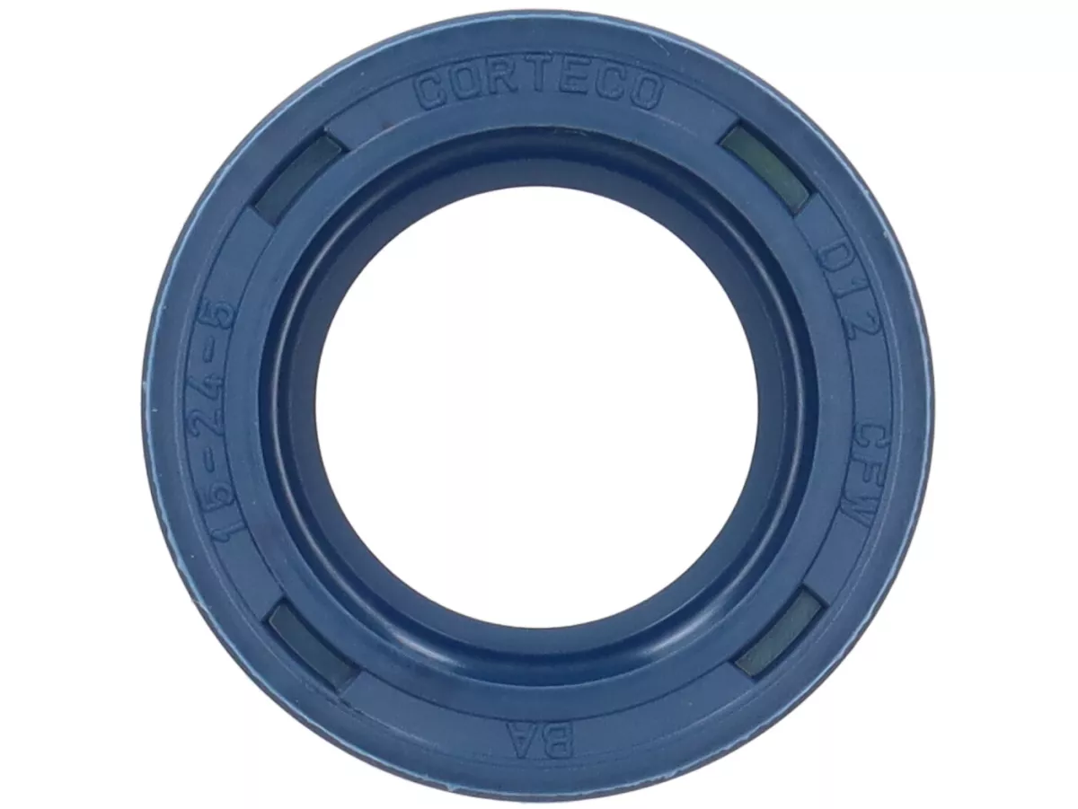 Paraolio 15x24x5mm -CORTECO- (usato per albero motore lato alternatore Piaggio Ciao)