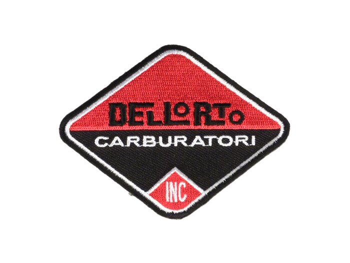 Patch  -Dellorto carb- red/black - 65x85mm