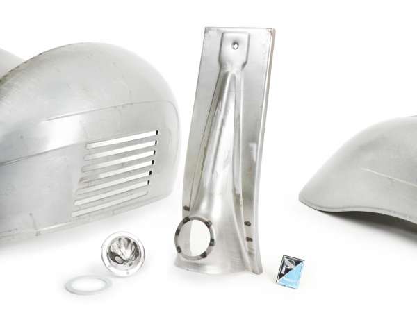 Frame kit -PREMIUM- conversie Vespa PX naar VBB/GS160 look - geolied plaatwerk - incl. set zijafdekkingen, spatborden, cascade, achterlicht, balhoofddeksel (voor schelp snelheidsmeter)