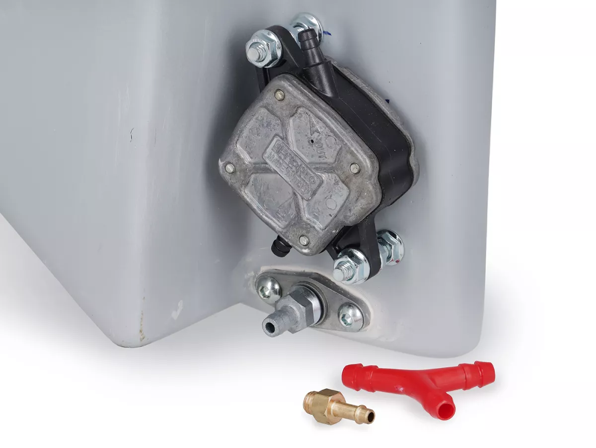 Tank -PLC CORSE XXL 9.8L, GRP- Vespa PX/PX old, Sprint, GT/GTR, Super, Rally och Motovespa 125-200 (externt lock)