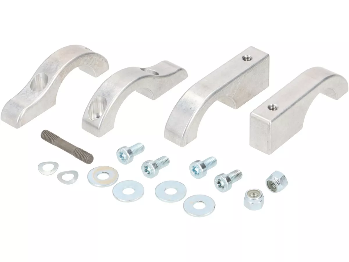 Shock absorber mount top -JOCKEYS BOXENSTOP- Aluminium CNC- Lambretta LI Series 1 (fork diameter 32mm)