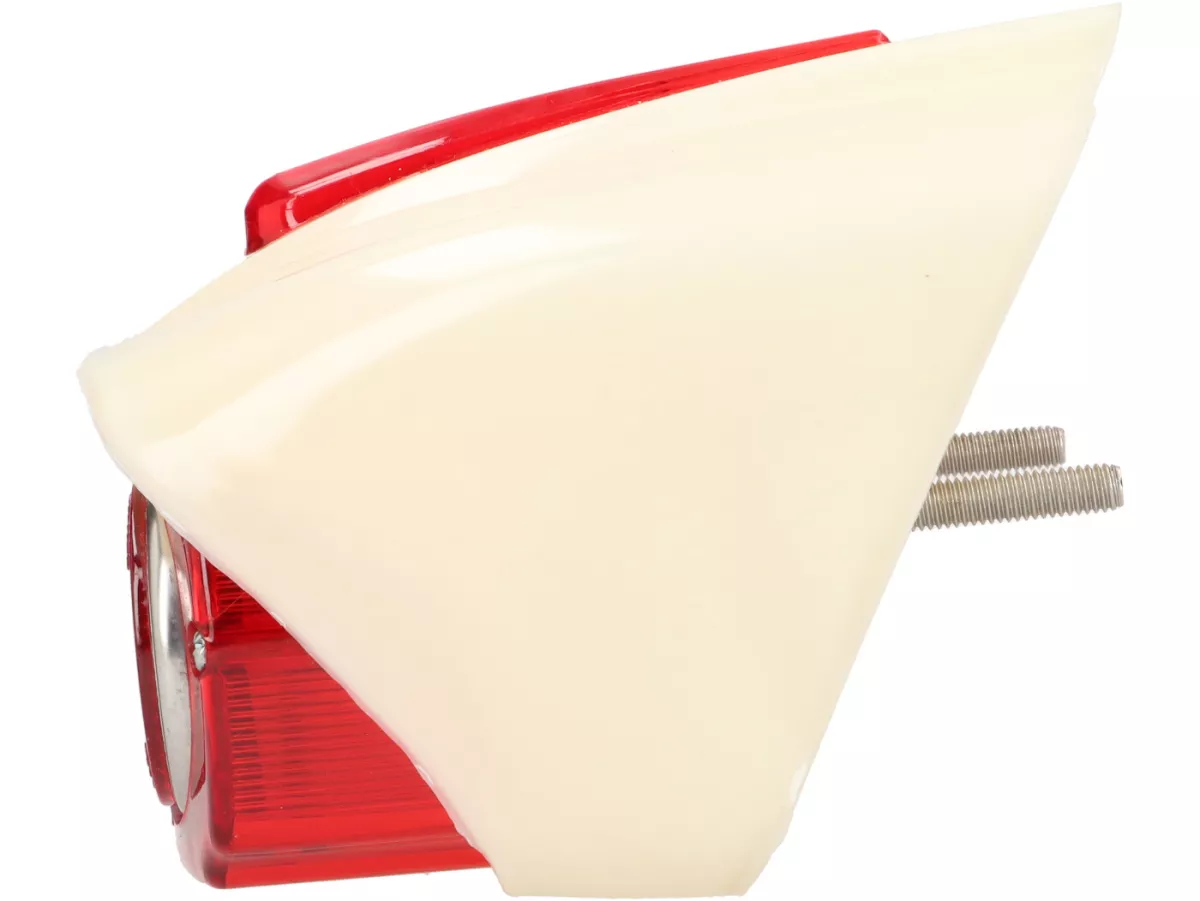 Luz trasera Catalux carcasa de plástico, cristal rojo -OEM QUALITY- Lambretta LI (series 1-2), TV (series 1-2) - incl. junta de goma al cuadro