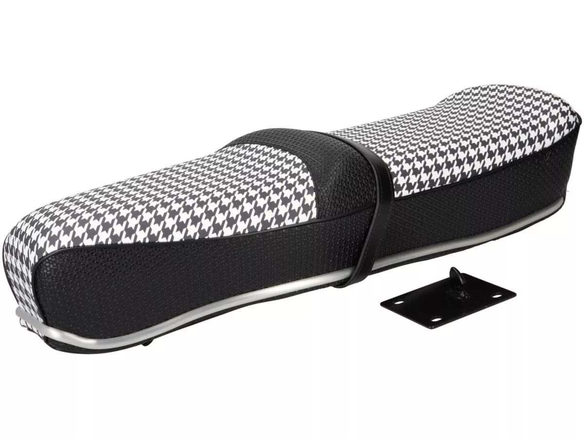 Seat Pegasus -SELLERIA TREZZI- Lambretta LI, LI S, SX, TV, DL, GP - houndstooth motief