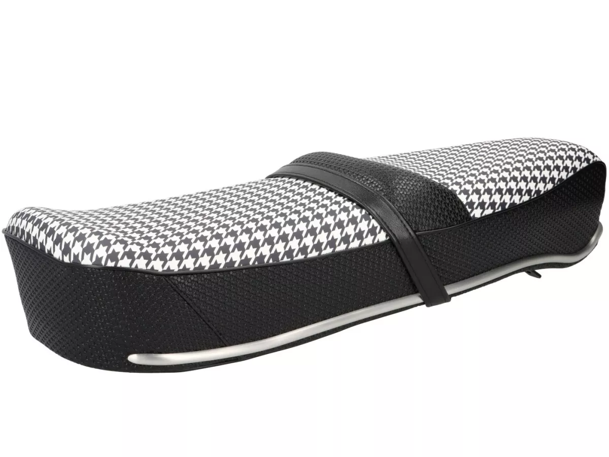 Seat Pegasus -SELLERIA TREZZI- Lambretta LI, LI S, SX, TV, DL, GP - houndstooth motief