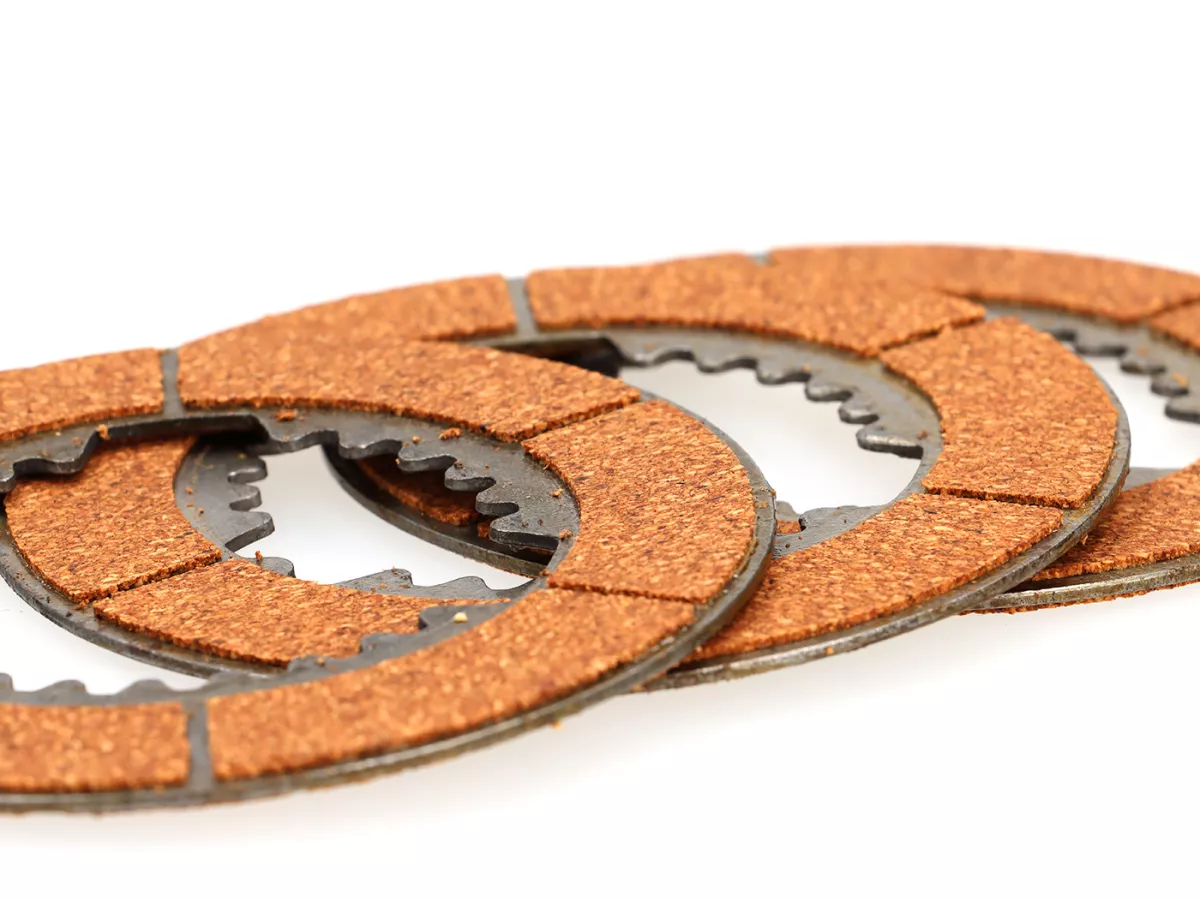 Kit disques d’embrayage garnis -QUALITÉ OEM Tricycle Bajaj, 3 disques - Bajaj FE/RE (tuk-tuk)