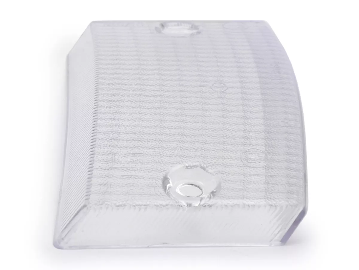 Indicator lens -SIEM- Vespa PK50 S, PK80 S, PK125 S front rhs - colourless