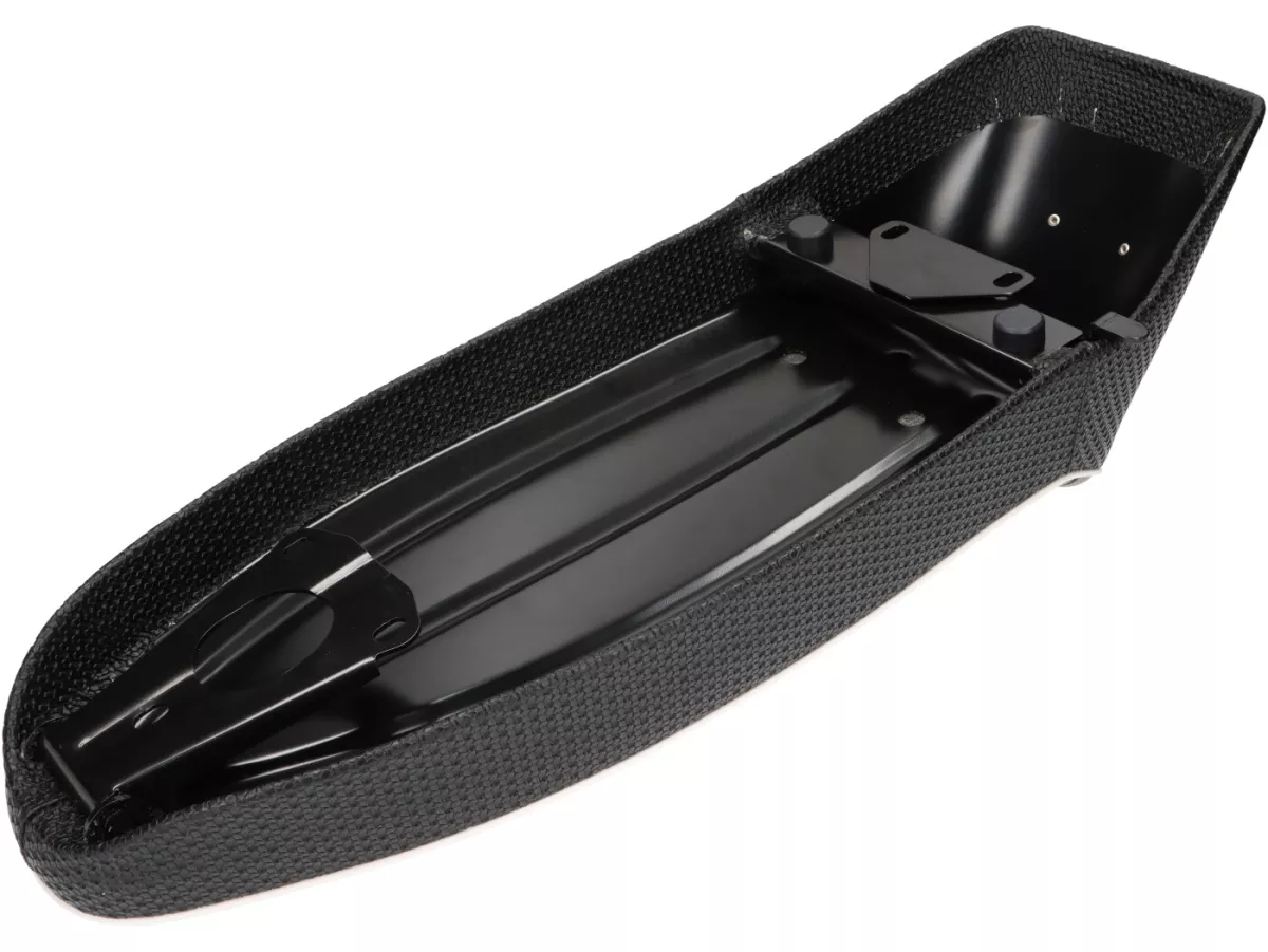 Banco de asiento -SC ANCELLOTTI V2- Vespa Sprint150 (VLB1T), TS125 (VNL3T), GT125 (VNL2T), GTR125 (VNL2T), GL150 (VLA1T), Super, VNA, VNB, VBA, VBB - también adecuado con el tipo de depósito plano en Rally 180/200, GS160, SS180 - Negro