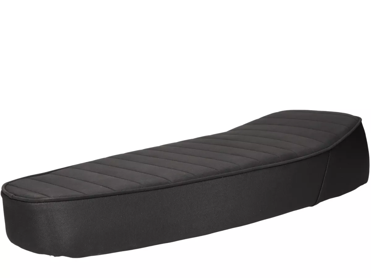 Seat bench -NISA Sport2- Vespa PX, Sprint, GT, GTR, Super, TS, GL, VNA, VBA, VNB, VBB, T4 - also suitable with flat tank type on Rally 180/200, GS160, SS180 - Black