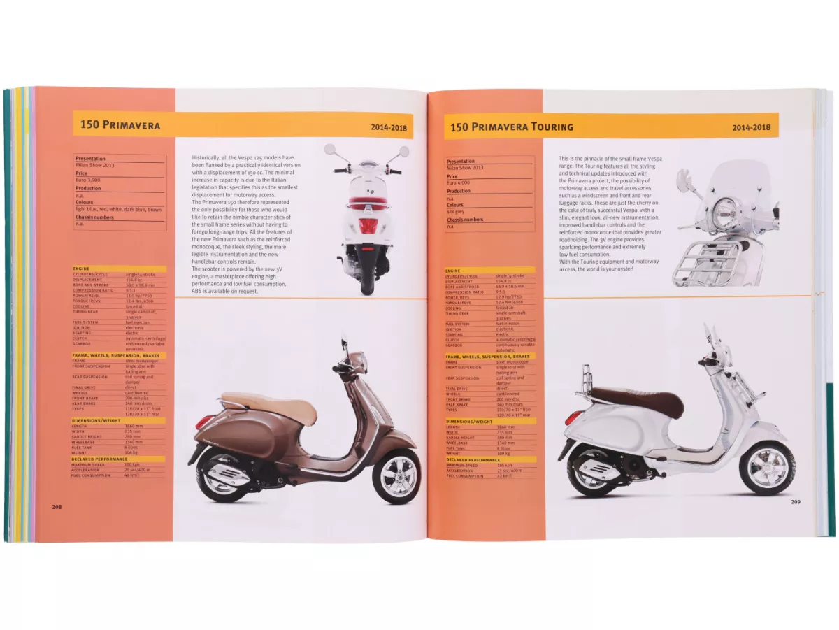 Boek -Vespa, alle modellen door Giorgio Sarti-(2023), Engels, 303 pagina's