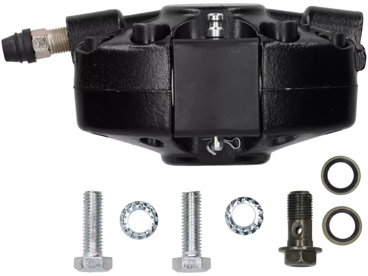 Pinza freno anteriore -QUALITA' OEM Ø30mm- Vespa PX 2011, Disc '98, Millenium, LML Star/Stella, retrofit freno Grimeca NT - adatto anche per SKR125/150- nero