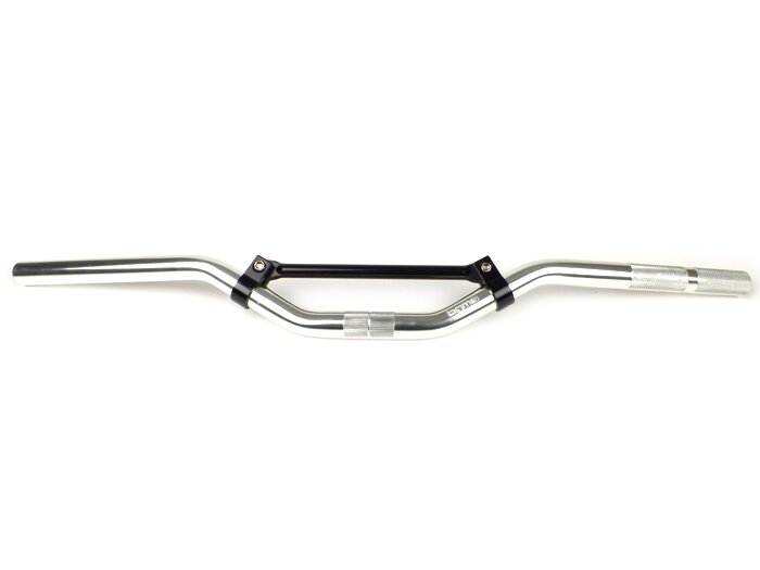 Stuur -OEM KWALITEIT- STREET BIKE Zilver , Piaggio Bravo -Streetracer Stijl-.