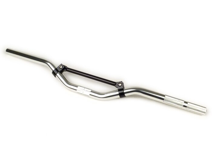 Stuur -OEM KWALITEIT- STREET BIKE Zilver , Piaggio Bravo -Streetracer Stijl-.