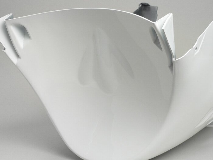 Sottoscocca -TNT- Yamaha Aerox (YQ50/L, 2 tempi, -2013), MBK Nitro (YQ50/L, 2 tempi, -2013) - Bianco