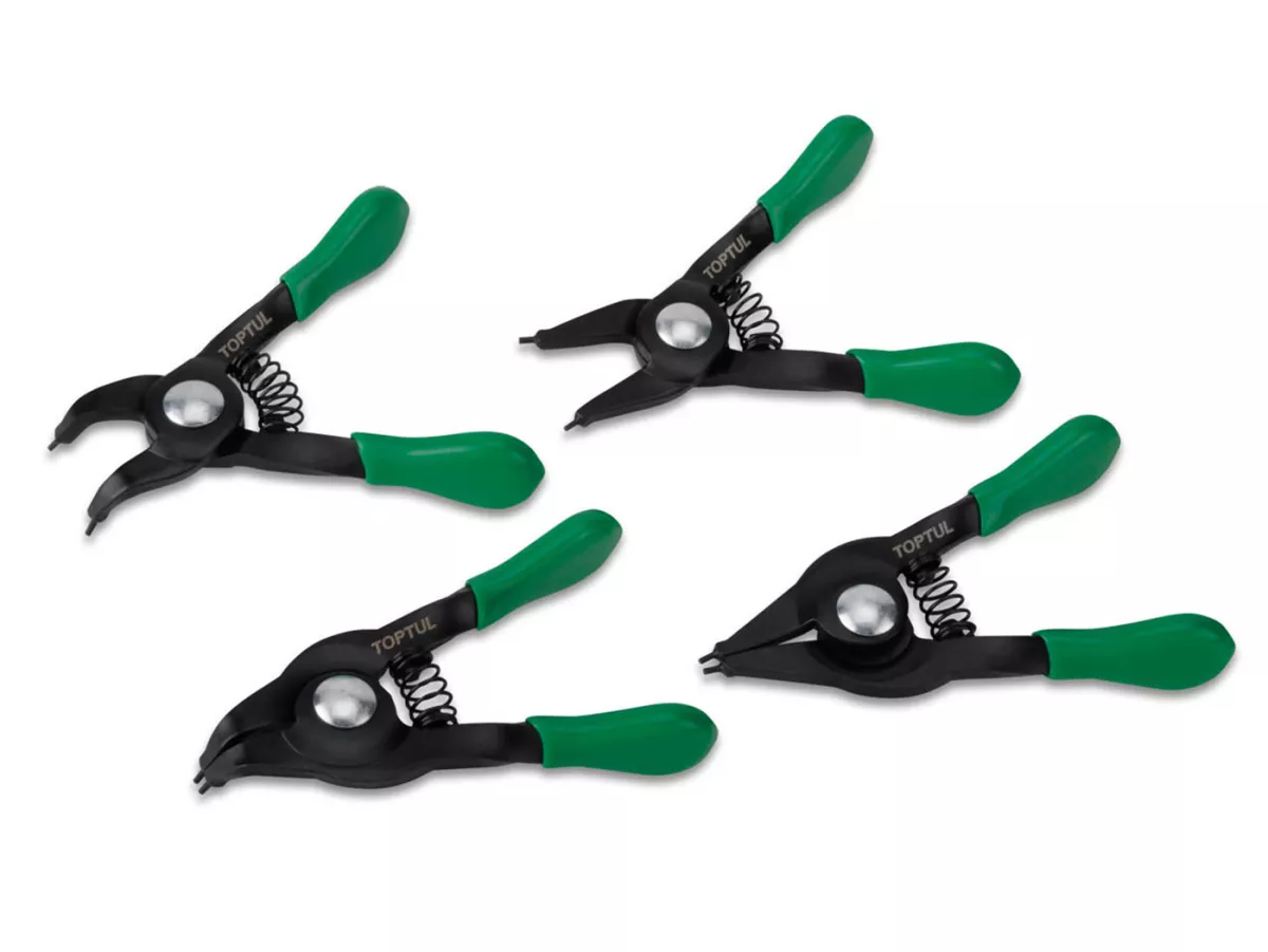Zeeringtang set -TOPTUL, Mini (Ø=10- 22mm)- 4 stuks.