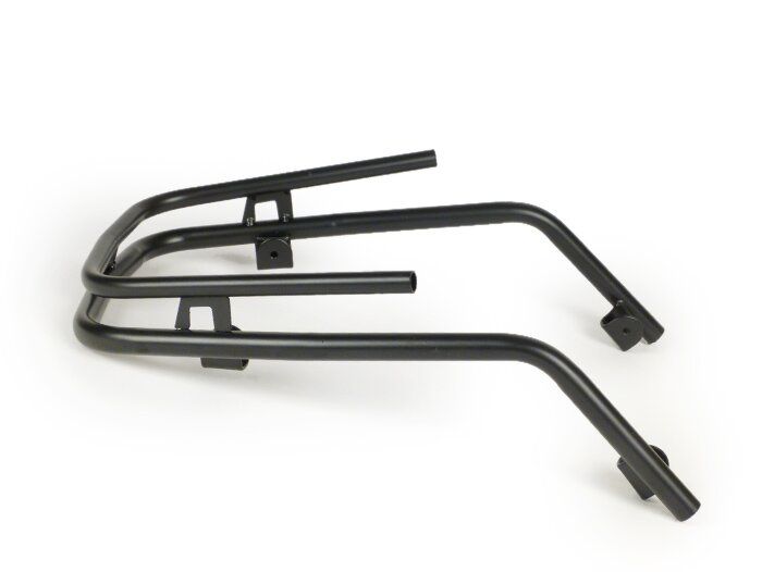 Bumper front -MOTO NOSTRA- Vespa PX80, PX125, PX150, PX200 - black