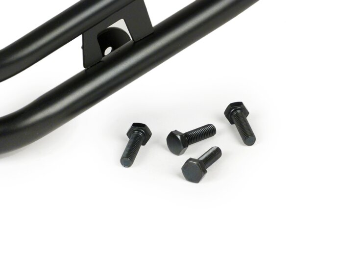 Bumper front -MOTO NOSTRA- Vespa PX80, PX125, PX150, PX200 - black