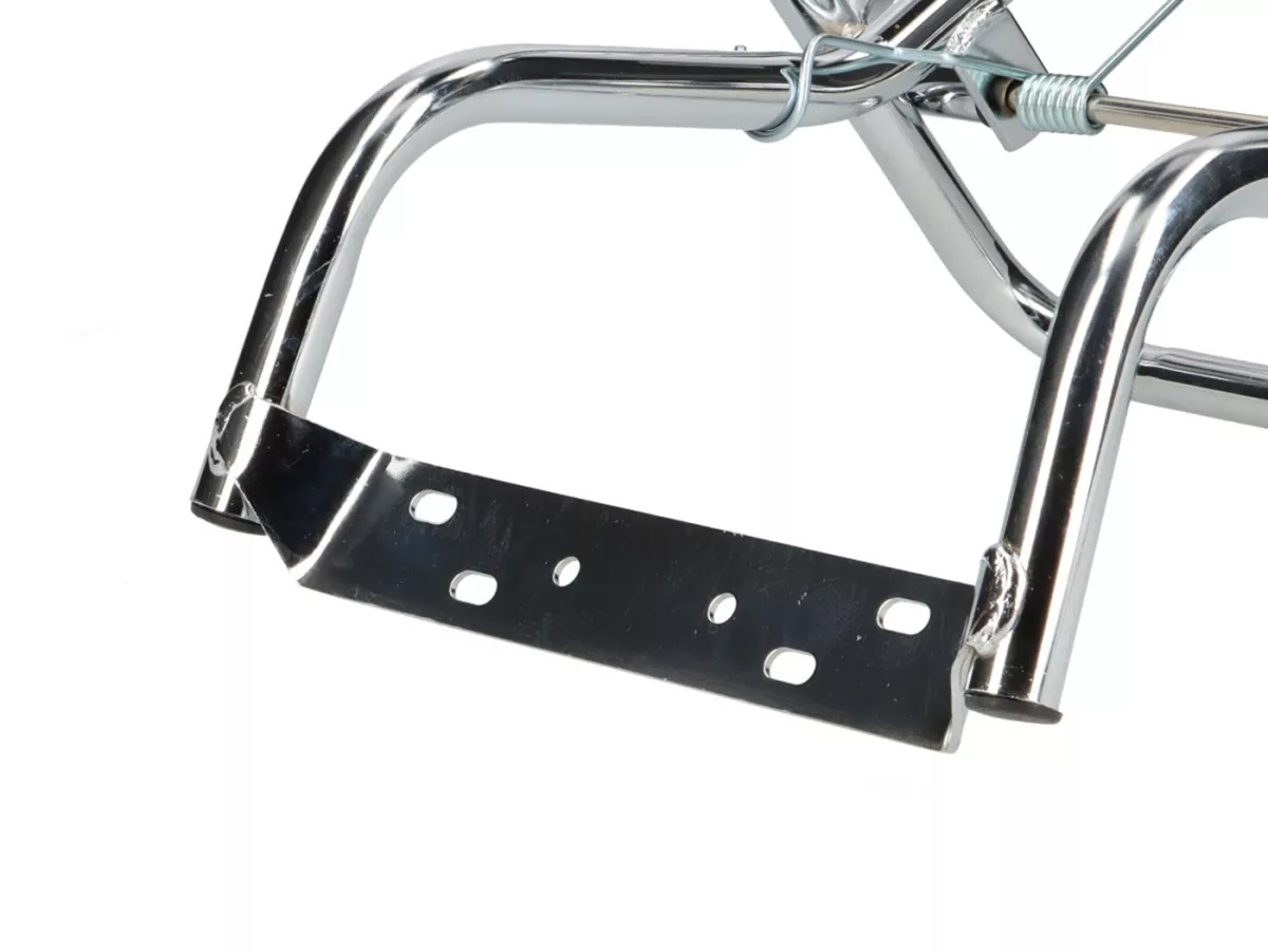 Bagagedrager met rugleuning -MOTO NOSTRA- Vespa PX80, PX125, PX150, PX200 - Chroom