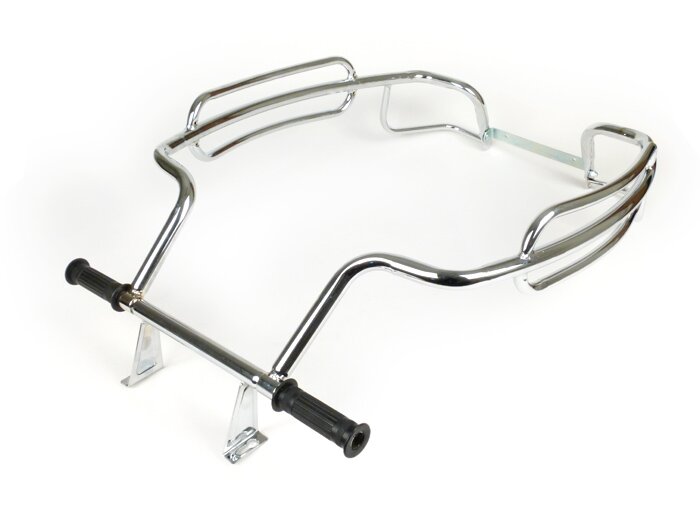Crash bar rear -WESTERNLINE Triple Bar- Vespa PX80, PX125, PX150, PX200 - Chrome