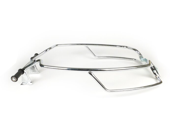 Crash bar rear -WESTERNLINE Double Bar- Vespa PX80, PX125, PX150, PX200 - Chrome