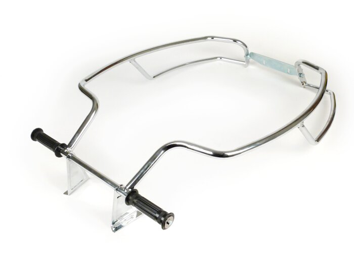 Crash bar rear -WESTERNLINE Double Bar- Vespa PX80, PX125, PX150, PX200 - Chrome