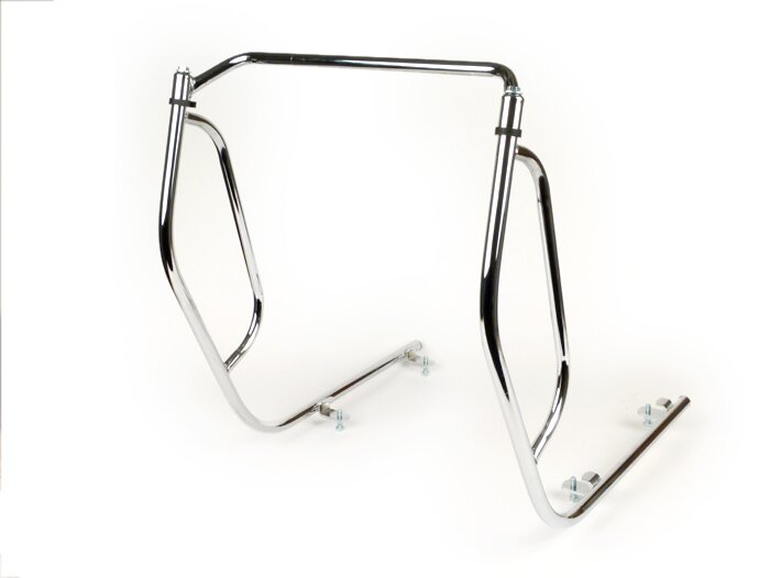 Crash bar legshield -MOTO NOSTRA- Vespa PX80, PX125, PX150, PX200 - chromed