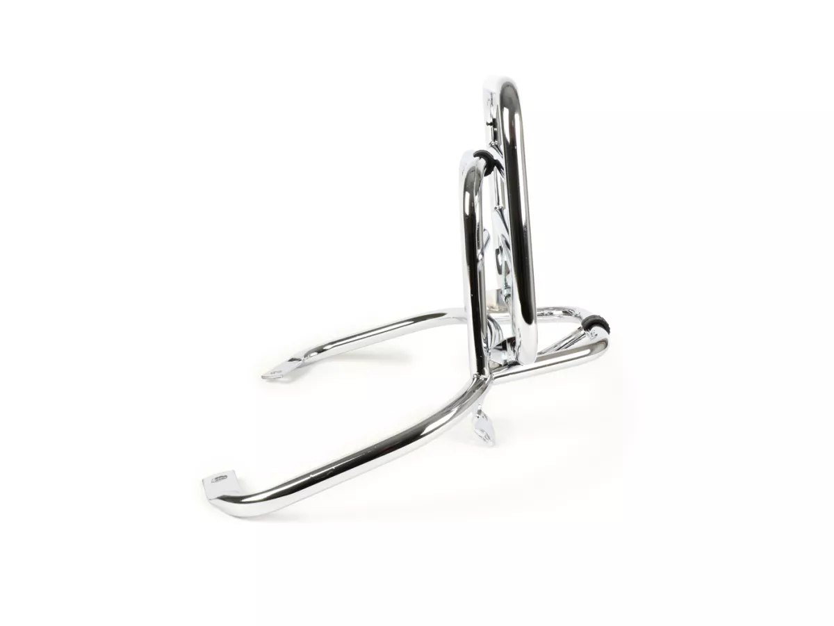 Portapacchi posteriore pieghevole -MOTO NOSTRA- Vespa LX50, LX125, LX150, Vespa LXV50, LXV125, Vespa S50, S125, S150 - cromo