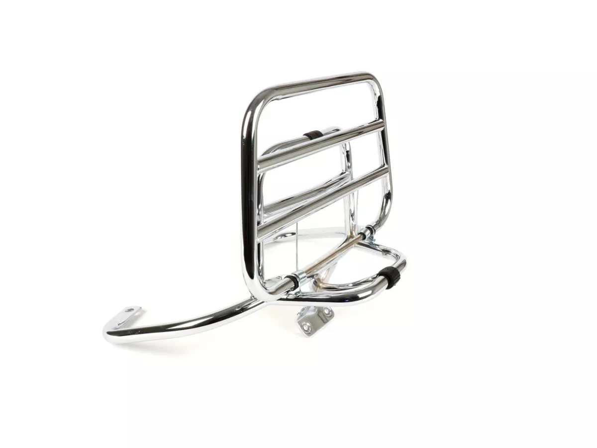 Portapacchi posteriore pieghevole -MOTO NOSTRA- Vespa LX50, LX125, LX150, Vespa LXV50, LXV125, Vespa S50, S125, S150 - cromo