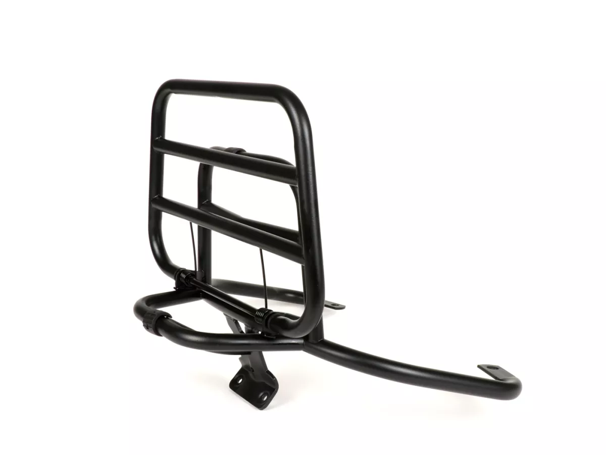 Rak bagasi belakang lipat -MOTO NOSTRA- Vespa LX50, LX125, LX150, Vespa LXV50, LXV125, Vespa S50, S125, S150 - hitam