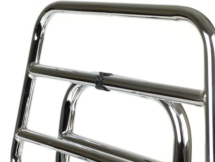 Opvouwbaar bagagerek achter -SKY V2- Vespa PX80, PX125, PX150, PX200 - Chroom