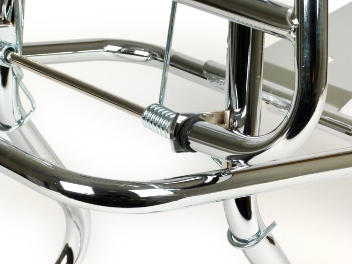 Opvouwbaar bagagerek achter -SKY V2- Vespa PX80, PX125, PX150, PX200 - Chroom