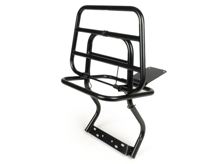 Rear rack, fold down -SKY V2- Vespa PX80, PX125, PX150, PX200 - black