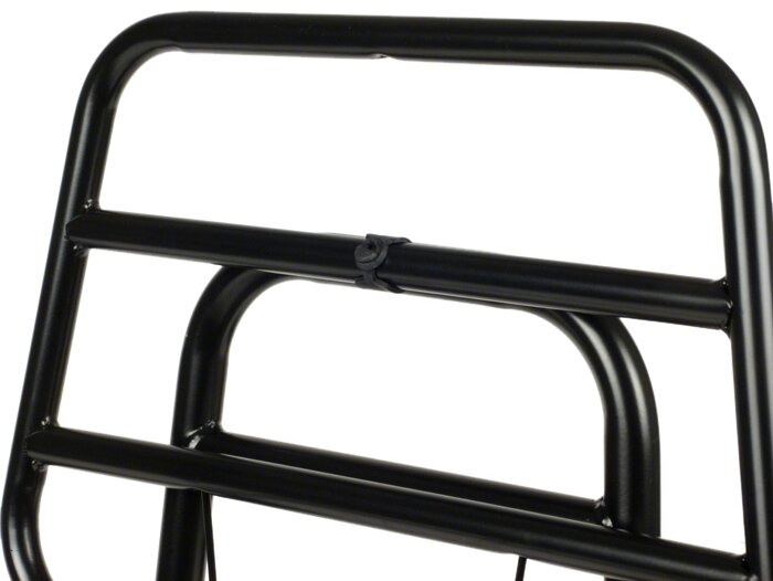 Rear rack, fold down -SKY V2- Vespa PX80, PX125, PX150, PX200 - black