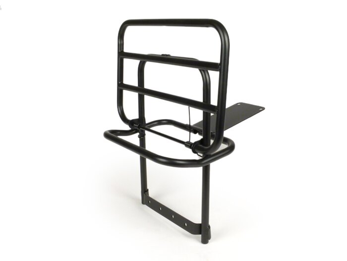 Rear rack, fold down -SKY- Vespa PX80, PX125, PX150, PX200 - black