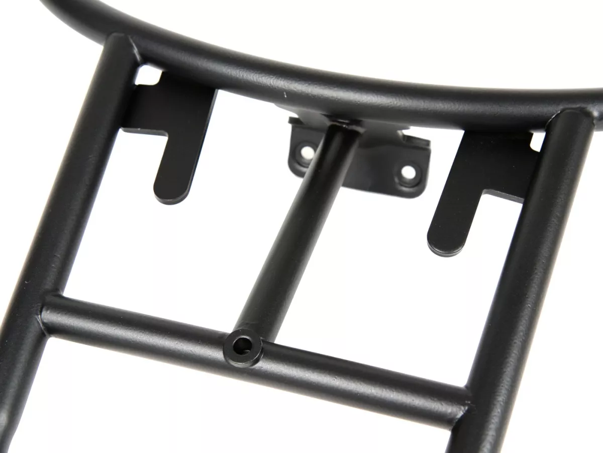 Pembawa tas bagian atas belakang -MOTO NOSTRA- Vespa LX 50 (2005-), Vespa LX 125 (2005-2011), Vespa S 50 (2007-2011), Vespa S 125 (2007-2011), Vespa S 125 yaitu (2009-2010) - hitam pekat